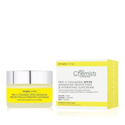 Pro-5 Collagen Crema solare anti-età avanzata, protettiva e idratante SPF 30 50 ml