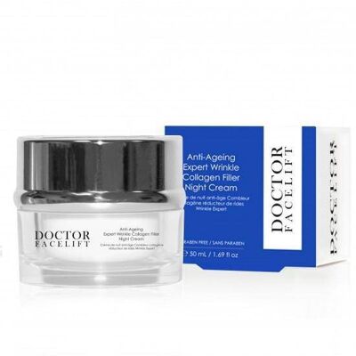 Crème de nuit Anti-âge Expert Combleur de rides au collagène 50 ml