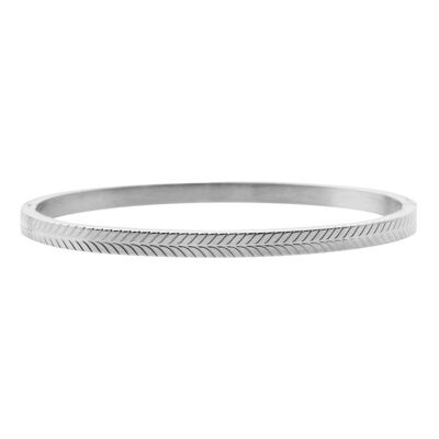 BANGLE FRECCE - TAGLIA S - ARGENTO