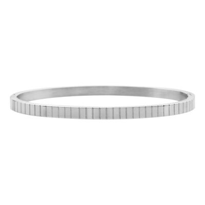 Bangle stripes - size s -silver