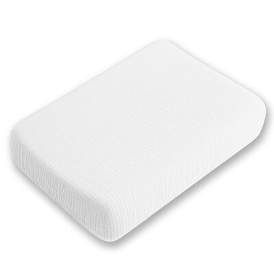 Housse de Matelas à Langer en Coton Bio Blanc
