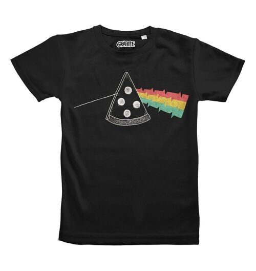 T-shirt Dark side of the pizza - Détournement pochette Pink Floyd