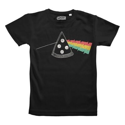 Camiseta del lado oscuro de la pizza - Portada de apropiación indebida Pink Floyd