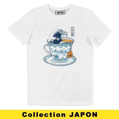 La grande maglietta del tè Kanagawa