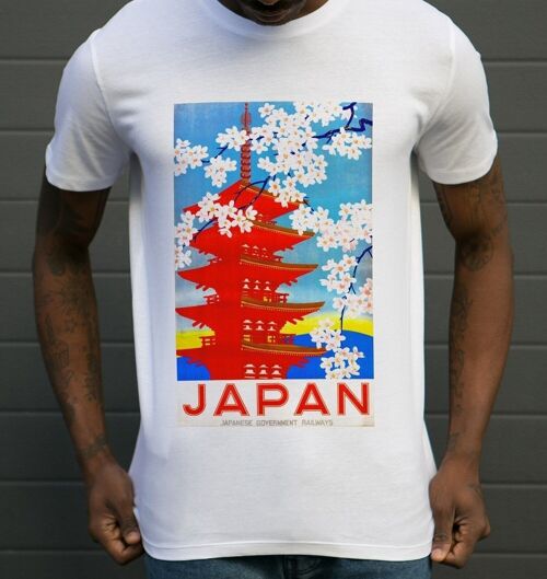 T-shirt Pagode japonaise - Style Vintage