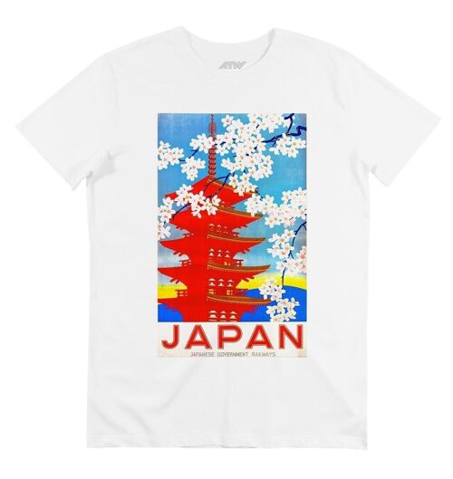 T-shirt Pagode japonaise - Style Vintage