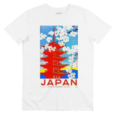 T-shirt Pagoda giapponese - Stile vintage