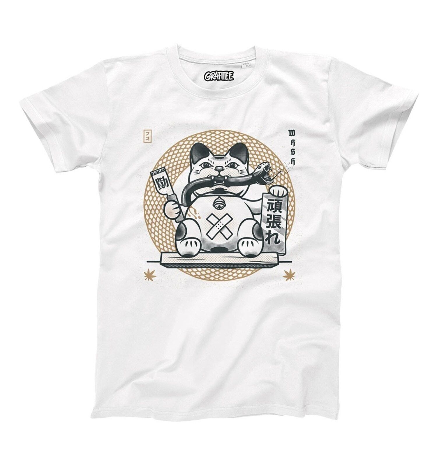 Maneki Neko Ninja-T-Shirt