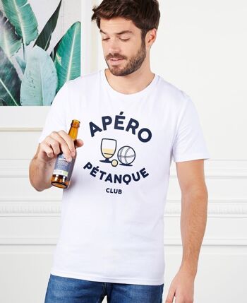 T-shirt homme Apéro pétanque club 3