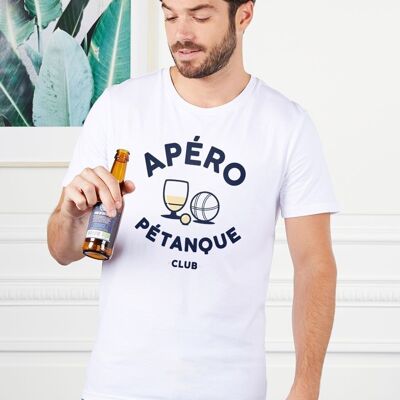Men's aperitif pétanque club t-shirt