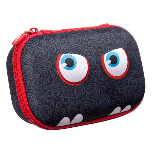 ZIPIT Wildlings Pencil Box, Pencil Case for Kids, Black