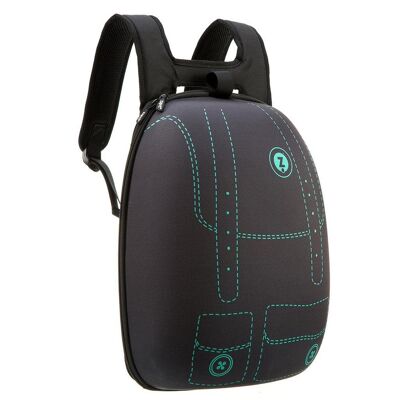 ZIPIT Shell-Rucksack, schwarze Taschen