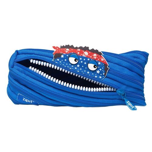 ZIPIT Monstar Pencil Case, Pencil Pouch for Kids, Blue