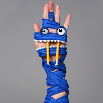 ZIPIT Monster Jumbo Trousse à crayons, Trousse à crayons pour enfants, Bleu 4