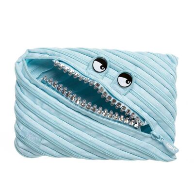 ZIPIT Grillz Jumbo Pencil Case, Pencil Pouch for Kids, Blue