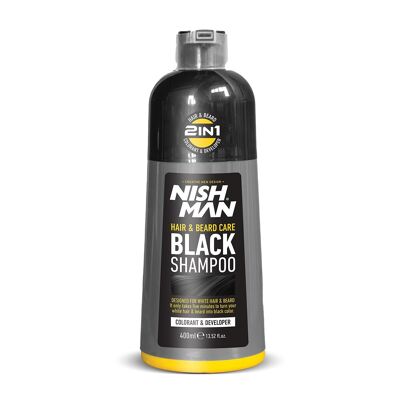 Nishman Hair&Beard Black Shampoo New 400 Ml