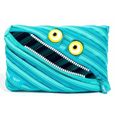 ZIPIT Wildlings Jumbo Pencil Case, astuccio per bambini, blu