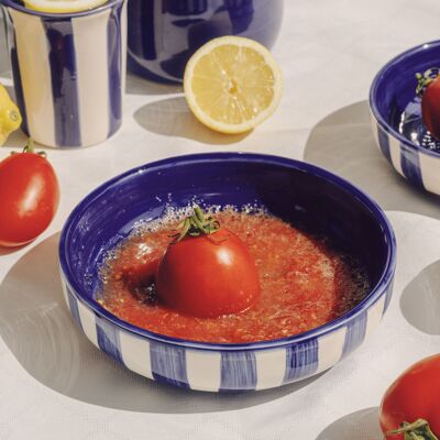 Large Ceramic Grater Plate + Free Spoon / French Riviera
