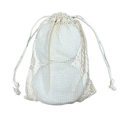 Set de 20 lingettes démaquillantes dans filet coton