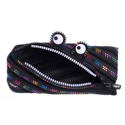 ZIPIT Monster Pencil Case, Pencil Pouch for Kids, Black