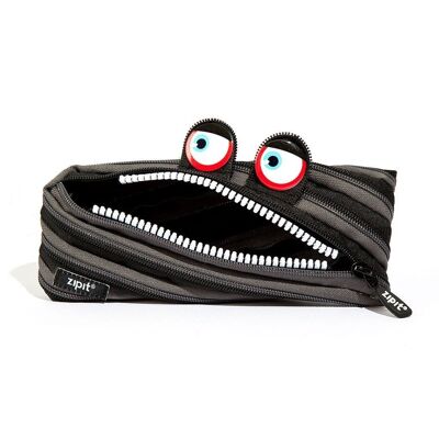 ZIPIT Wildlings Pencil Case, Pencil Pouch for Boys, Black