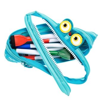 ZIPIT Wildlings Trousse à crayons, Trousse à crayons pour enfants, Bleu 2