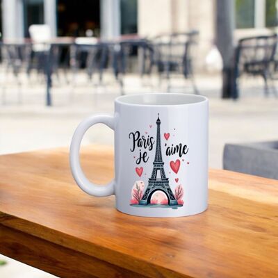 Mug, "Paris I love you" (Love)