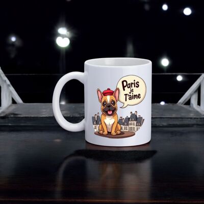 Mug, "Paris I love you" (Dog)