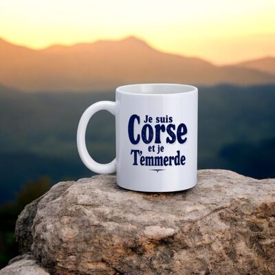 Tazza "Sono corso e non mi importa niente di te"