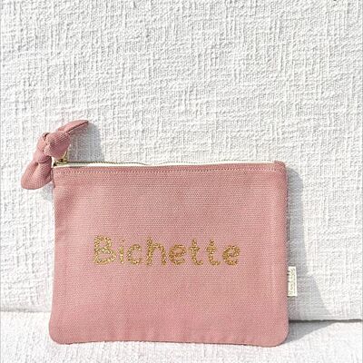 Pochette “Bichette” rosa cipria