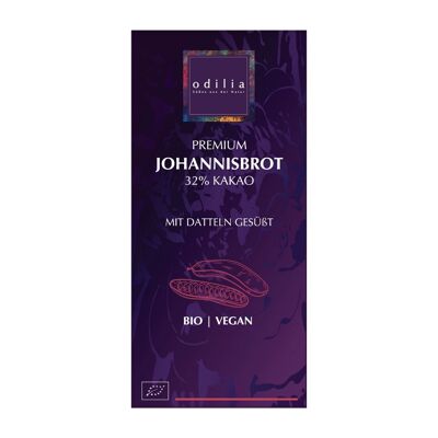 Chocolate de algarroba premium