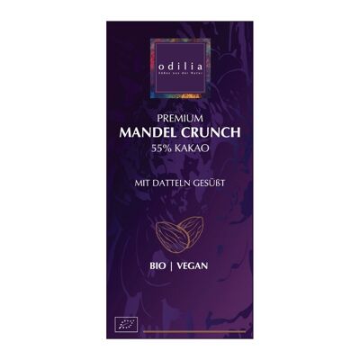 Chocolat croquant aux amandes de qualité supérieure