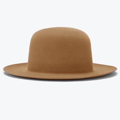 Wide Bri “hape” Hat Brown-