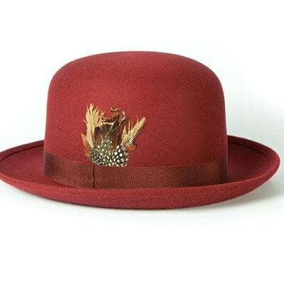 Bower Hat “ondon Baic” Bordeaux-