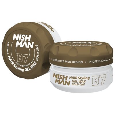 Nishman Hair Styling Aqua Gel Wax B7 Gold One