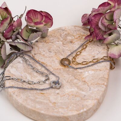 Collana Duality – Design impermeabile a doppio strato | Oro, Argento, Rosa e Bicolore