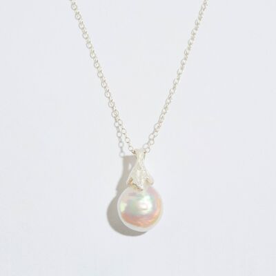 Collier en argent avec perles | Collier délicat et délicat | Bijoux en perles