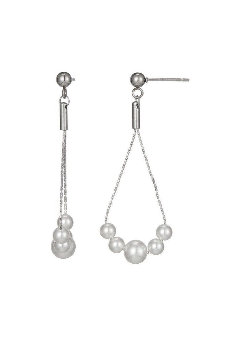 Orecchino a bottone in acciaio inossidabile Taria