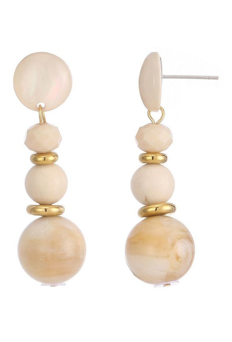 Orecchino a bottone in acciaio inossidabile Taide