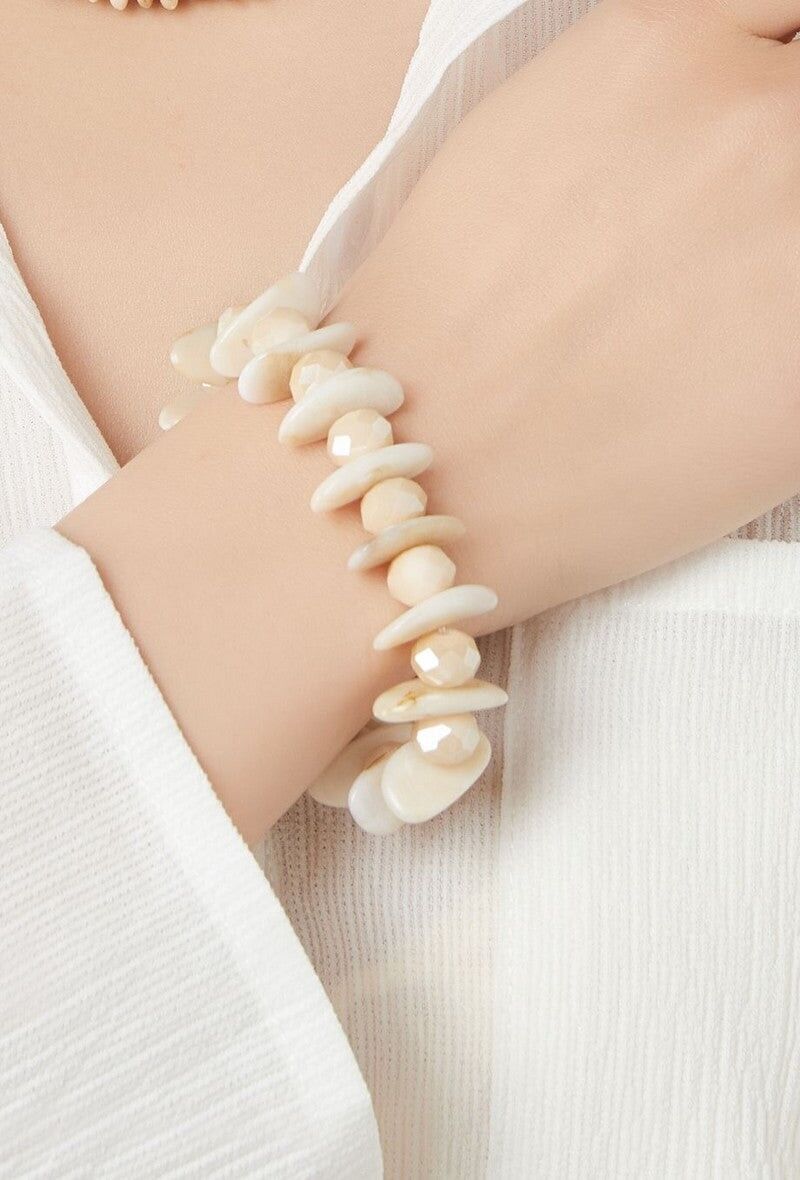 Bracciale elastico in acciaio inossidabile Taide