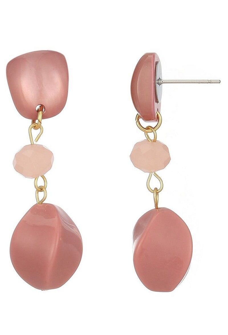 Orecchino a bottone in acciaio inossidabile Thema