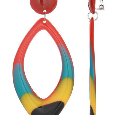 Fabriza stainless steel clip-on earrings