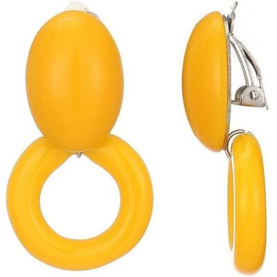 Boucles d'oreilles clip Nima en acier inoxydable