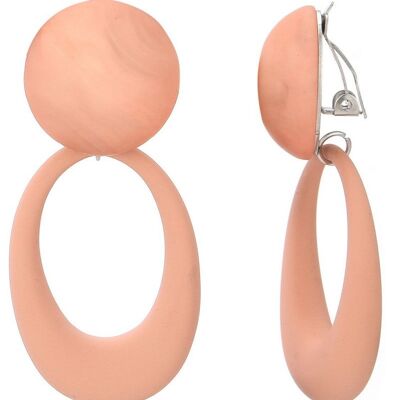 Pendientes de clip de acero inoxidable Nura