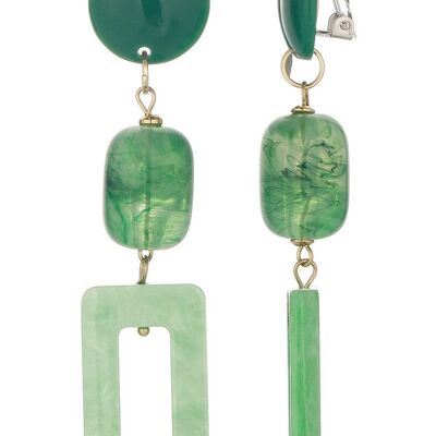 Boucles d'oreilles clip Ulvid en acier inoxydable