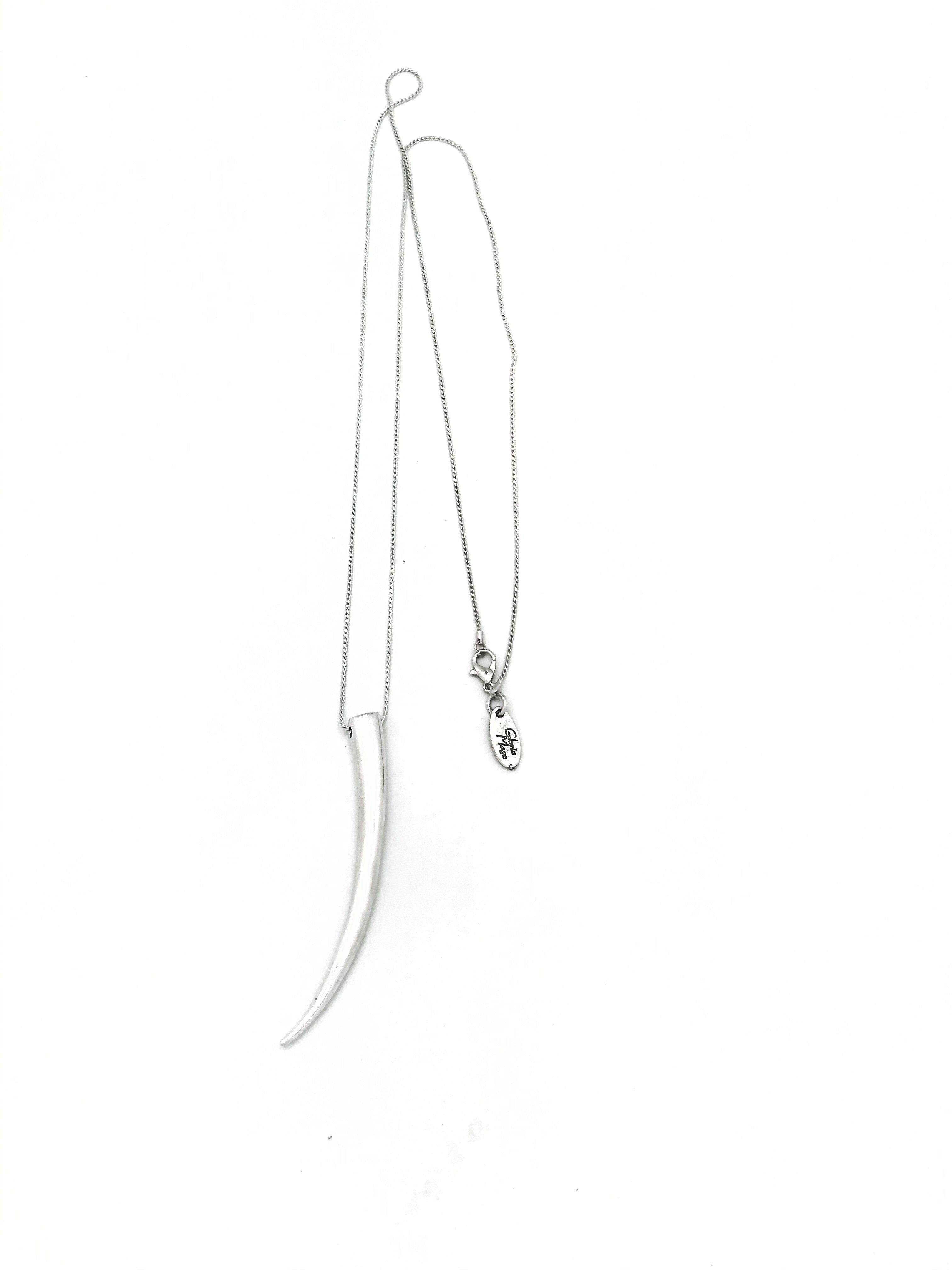 Versilberte Zamak-Fanghalskette aus Silber, 80 cm