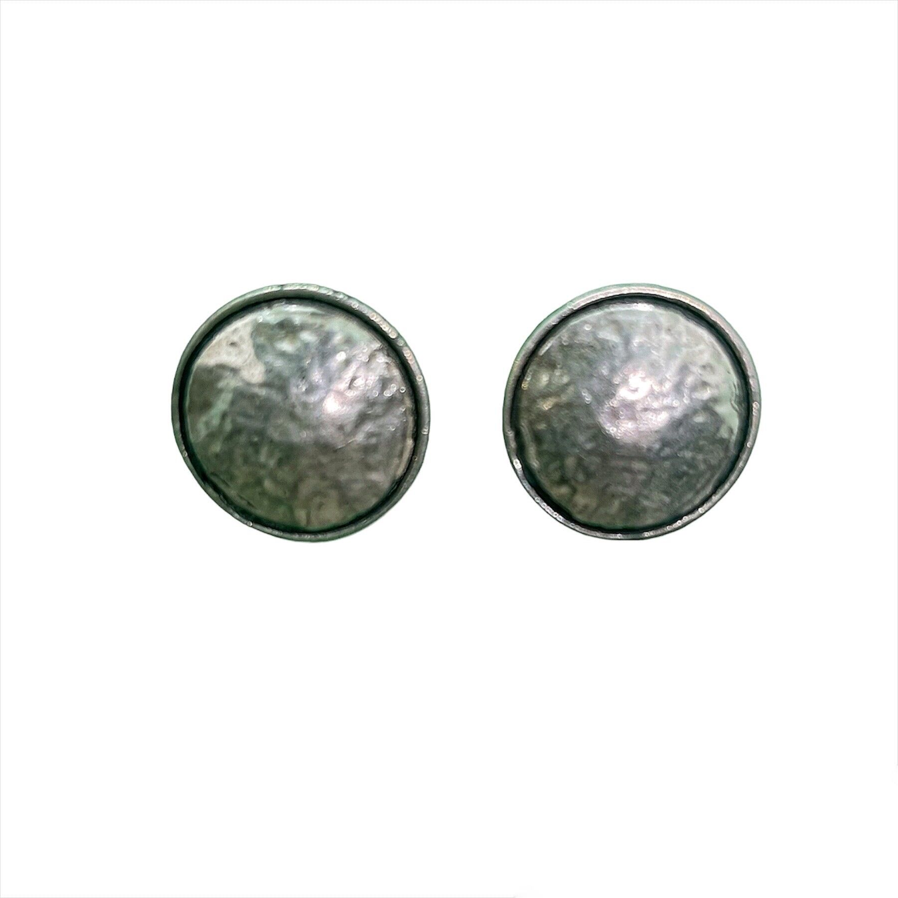 Mondohrring aus druckplattiertem Silber