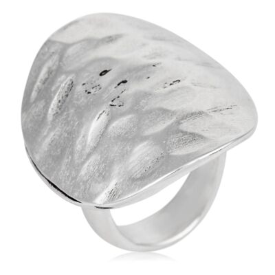 925 silver oval plated zamak silver ring size 16