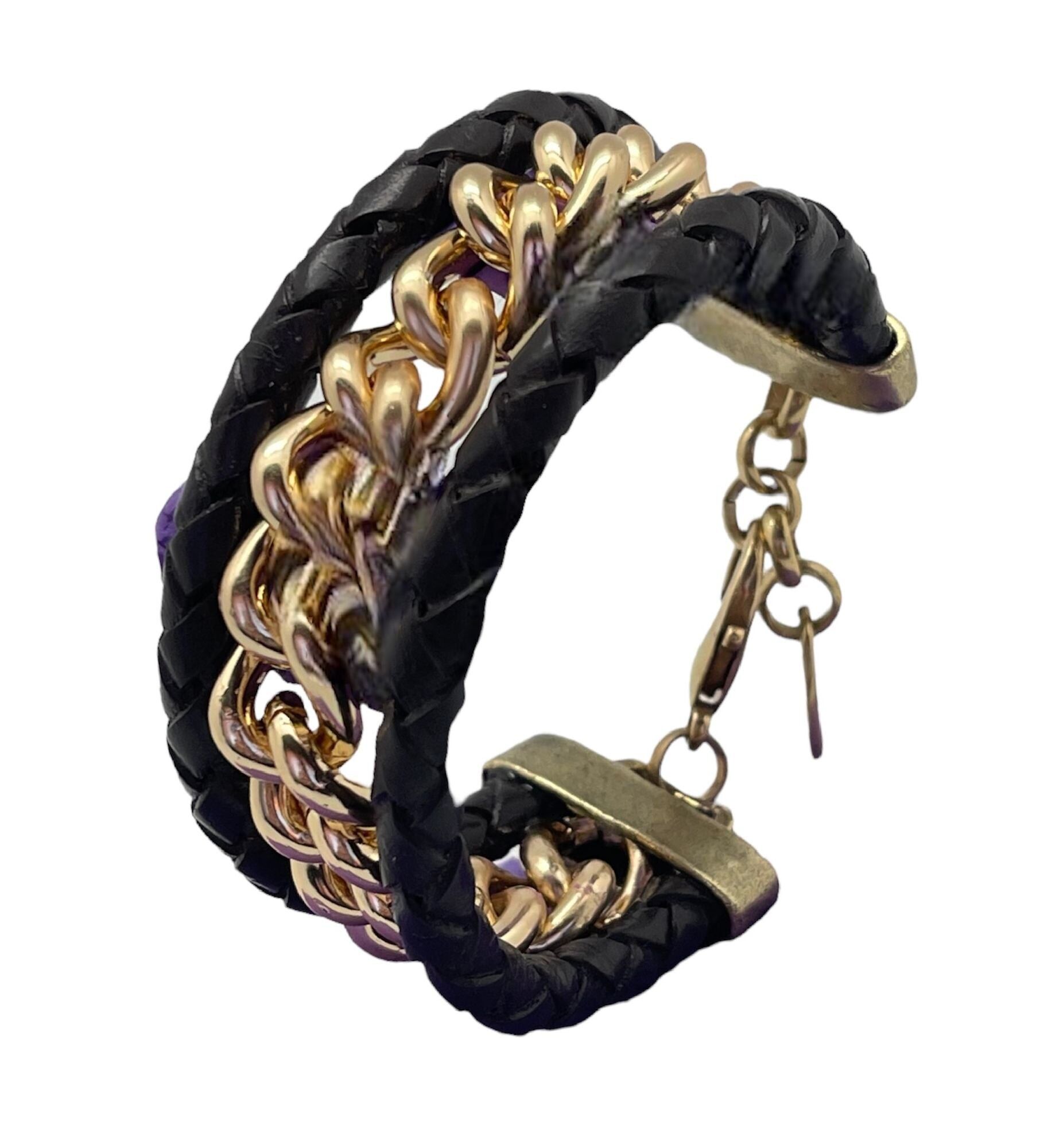 Bracciale a canale d'oro