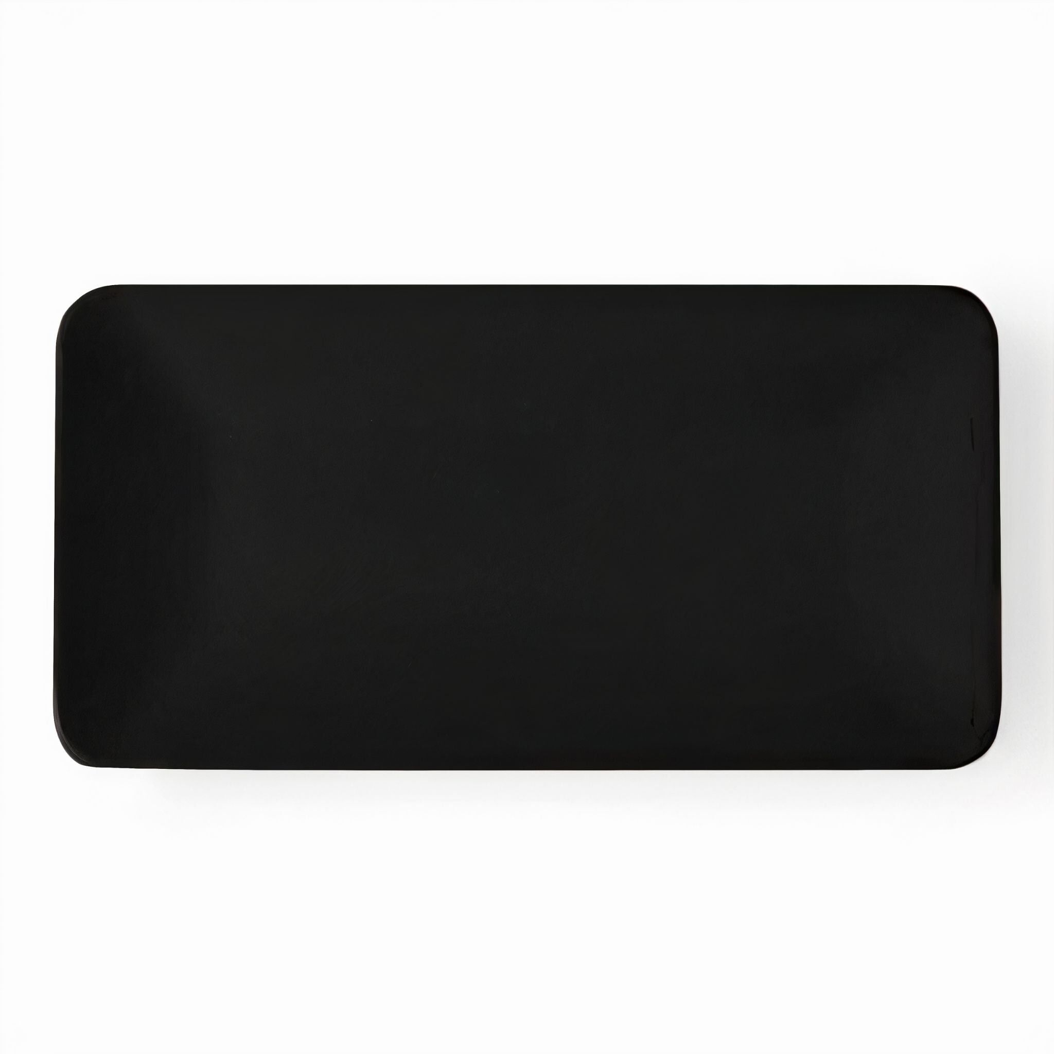 Keramik-Servierplatte – Portland, Mattschwarz – 33x17cm